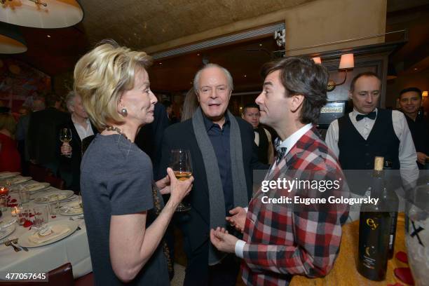 Julian Lethbridge, Tom Gold and Anne Bass attend the Tom Gold Dance Gala 2014 on March 6, 2014 in New York City.