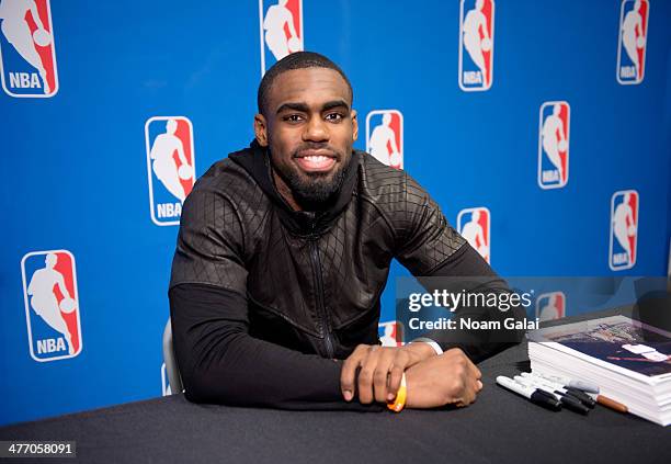 Tim Hardaway Jr. Attends Forever 21 X NBA Collection launch event at Forever 21 Times Square Flagship Store on March 6, 2014 in New York City.