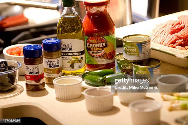 Ingredients for the Milwaukee Recipe Refresh Challenge at Il Mito Restaurant on March 06, 2014 in Wauwatosa, Arizona.