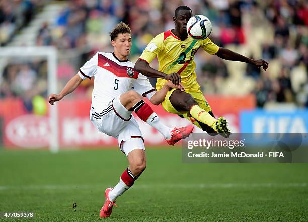 Niklas Stark of Germany battles with Mohamed Diallo of Mali during the FIFA U-20 World Cup New Zealand 2015 Quarter Final match between Mali and...