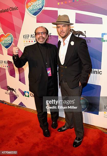 Entertainment manager Bernie Yuman and singer/songwriter Matt Goss attend the 19th annual Keep Memory Alive "Power of Love Gala" benefit for the...