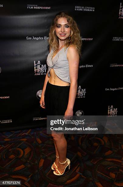 Actress Imogen Poots attends the "A Country Called Home" screening during the 2015 Los Angeles Film Festival at Regal Cinemas L.A. Live on June 13,...