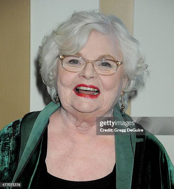 Actress June Squibb arrives at the 2015 Los Angeles Film Festival screening of "A Country Called Home" at Regal Cinemas L.A. Live on June 13, 2015 in...