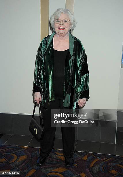 Actress June Squibb arrives at the 2015 Los Angeles Film Festival screening of "A Country Called Home" at Regal Cinemas L.A. Live on June 13, 2015 in...