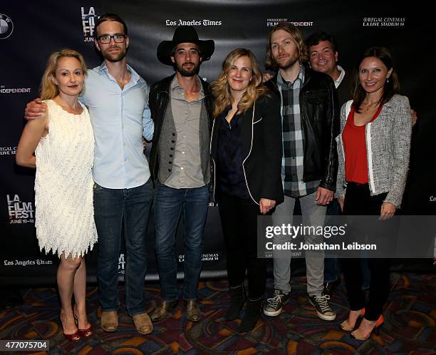 Cast and crew attend the "A Country Called Home" screening during the 2015 Los Angeles Film Festival at Regal Cinemas L.A. Live on June 13, 2015 in...