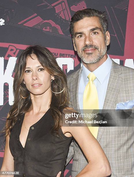 Actress Angela Gots and Actor Eric Etebari attend Overkill's The Walking Dead on June 13, 2015 in West Hollywood, California.