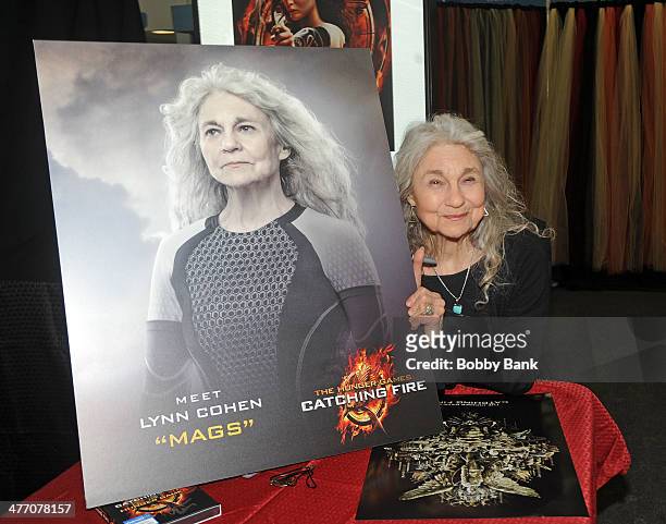 Lynn Cohen attends "The Hunger Games: Catching Fire" DVD release celebration with fans at Walmart Supercenter on March 6, 2014 in Secaucus, New...