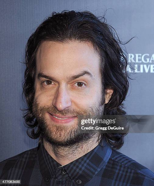 Actor Chris D'Elia arrives at the 2015 Los Angeles Film Festival screening of "Flock Of Dudes" at Regal Cinemas L.A. Live on June 13, 2015 in Los...