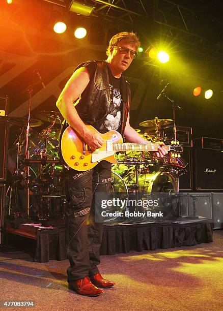 Jay Jay French of Twister Sister performs during a concert to honor AJ Pero at Starland Ballroom on June 13, 2015 in Sayreville, New Jersey.