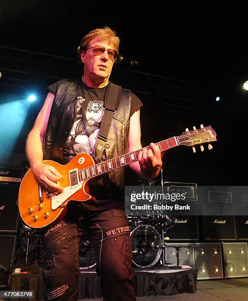 Jay Jay French of Twister Sister performs during a concert to honor AJ Pero at Starland Ballroom on June 13, 2015 in Sayreville, New Jersey.