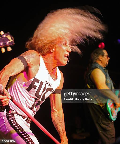 Dee Snider of Twister Sister performs during a concert to honor AJ Pero at Starland Ballroom on June 13, 2015 in Sayreville, New Jersey.