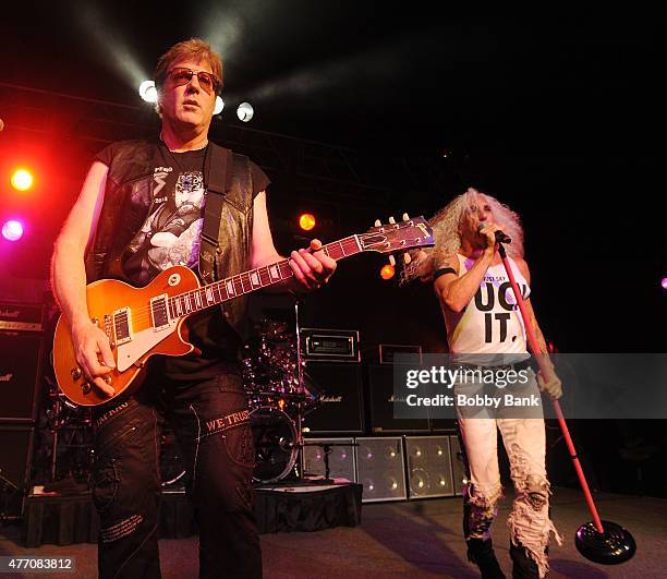 Dee Snider and Jay Jay French of Twisted Sister perform during a concert to honor AJ Pero at Starland Ballroom on June 13, 2015 in Sayreville, New...
