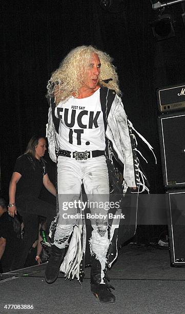 Dee Snider of Twister Sister performs during a concert to honor AJ Pero at Starland Ballroom on June 13, 2015 in Sayreville, New Jersey.