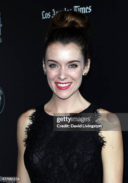 Actress Ashlynn Yennie attends the 2015 Los Angeles Film Festival screening of "Flock of Dudes" at Regal Cinemas L.A. Live on June 13, 2015 in Los...