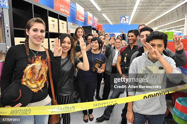 General view of the atmosphere during "The Hunger Games: Catching Fire" highly anticipated Blu-ray Combo Pack and DVD release event with a special...