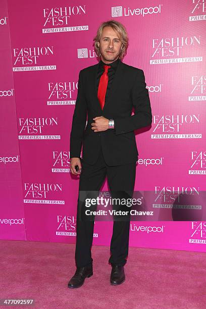 Carlos Gascon attends the Liverpool Fashion Fest Spring/Summer 2014 at Hipodromo de las Americas on March 6, 2014 in Mexico City, Mexico.