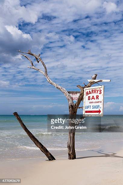 Driftwood sign for beach bar.