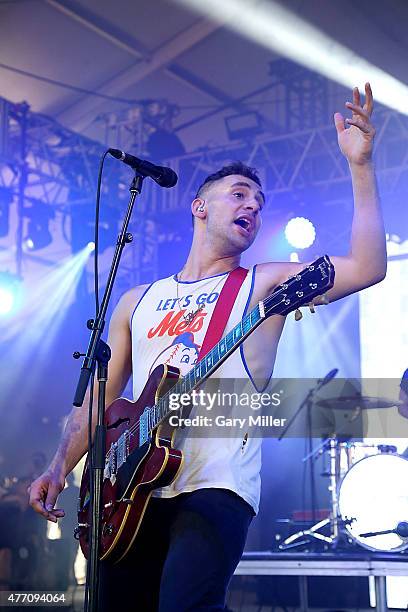 Jack Antonoff of Bleachers performs during day 3 of the Bonnaroo Music & Arts Festival on June 13, 2015 in Manchester, Tennessee.