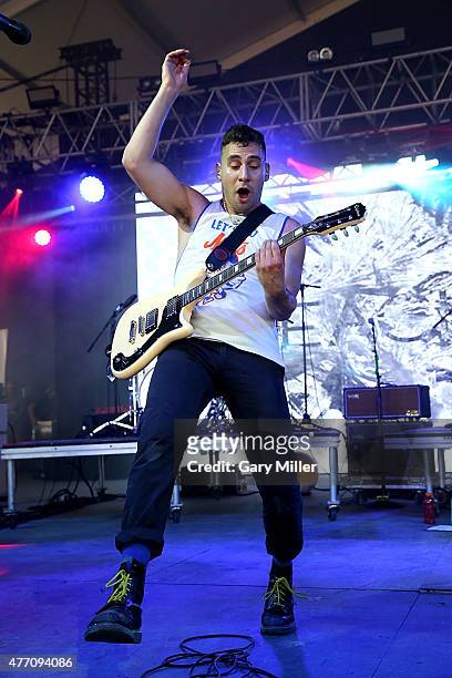 Jack Antonoff of Bleachers performs during day 3 of the Bonnaroo Music & Arts Festival on June 13, 2015 in Manchester, Tennessee.