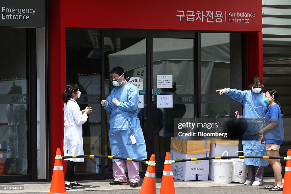 Views Of Hospitals And Detection Operations In Seoul As MERS Claims 14th Death