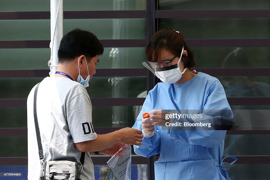 Views Of Hospitals And Detection Operations In Seoul As MERS Claims 14th Death