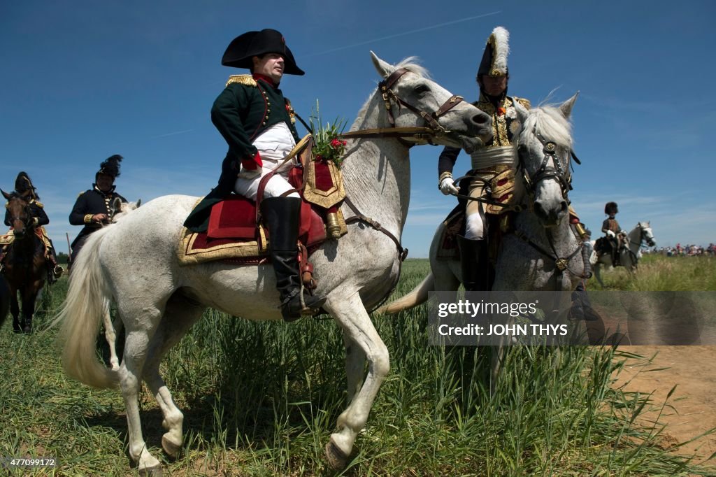 TOPSHOT-BELGIUM-HISTORY-WATERLOO-ANNIVERSARY