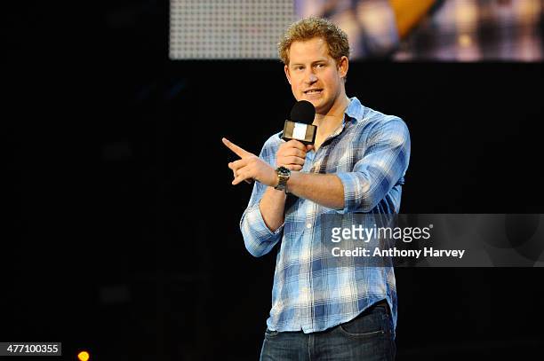Prince Harry attends as Free The Children hosts debut UK global youth empowerment event, We Day at Wembley Arena on March 7, 2014 in London, England.