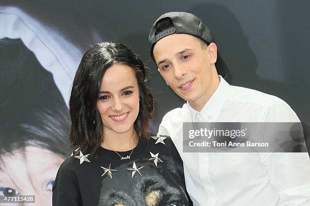 Alizee and Gregoire Lyonnet attend photocall for "Dance with the Stars" at the Grimaldi Forum on June 14, 2015 in Monte-Carlo, Monaco.