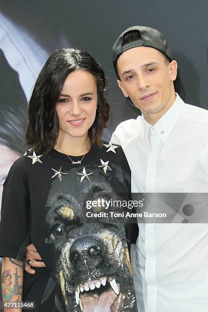 Alizee and Gregoire Lyonnet attend photocall for "Dance with the Stars" at the Grimaldi Forum on June 14, 2015 in Monte-Carlo, Monaco.