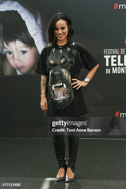 Alizee attends photocall for "Dance with the Stars" at the Grimaldi Forum on June 14, 2015 in Monte-Carlo, Monaco.