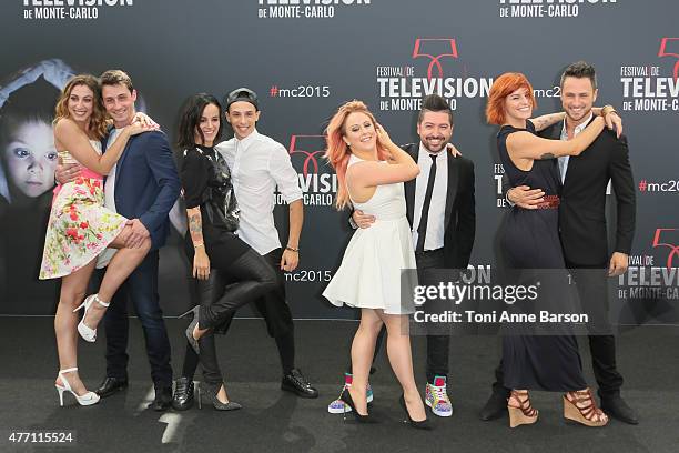 Chris Marques and the cast attend photocall for"Dance with the Stars" at the Grimaldi Forum on June 14, 2015 in Monte-Carlo, Monaco.