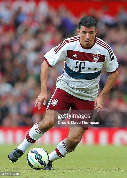 Roy Makaay Bayern Munich All Stars during the Manchester United Foundation charity match between Manchester United Legends and Bayern Munich All...