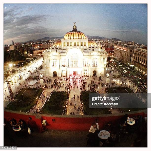 palace of fine arts in mexico city - fine art statue stock pictures, royalty-free photos & images