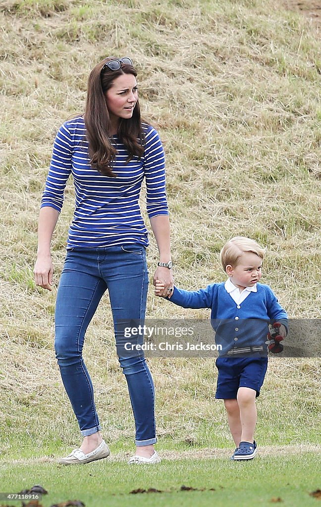 The Duke Of Cambridge And Prince Harry Play In Gigaset Charity Polo Match