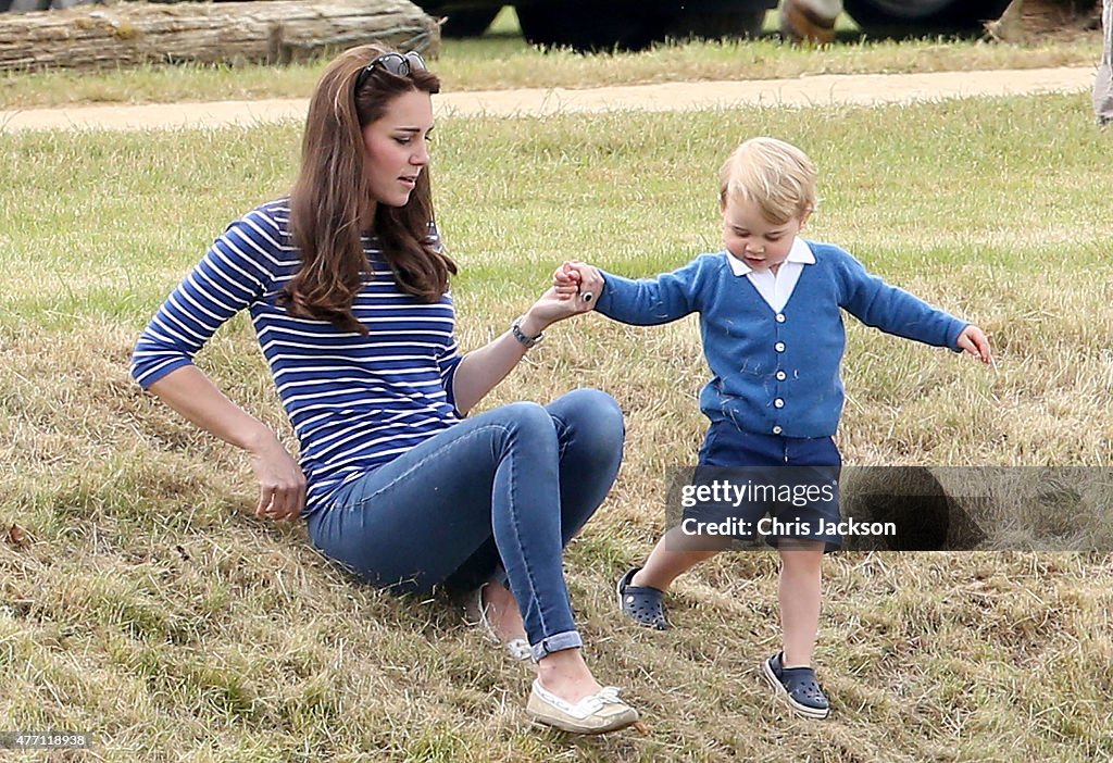 The Duke Of Cambridge And Prince Harry Play In Gigaset Charity Polo Match