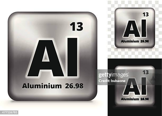 aluminium square element hintergrund-set - aluminium stock-grafiken, -clipart, -cartoons und -symbole