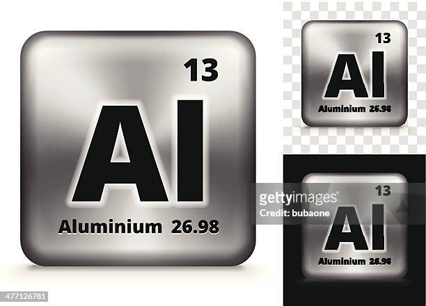 ilustraciones, imágenes clip art, dibujos animados e iconos de stock de elemento de fondo cuadrado de aluminio - tabla de los elementos