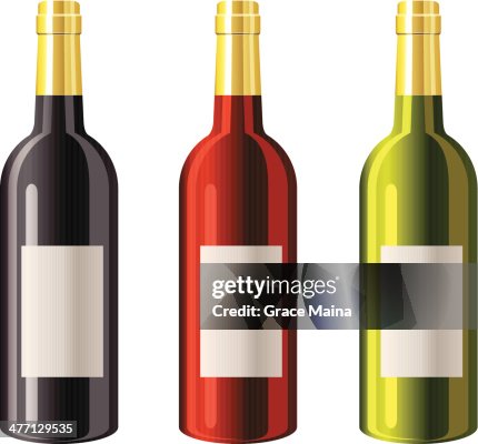 Wine bottles - VECTOR Wine bottles - VECTOR