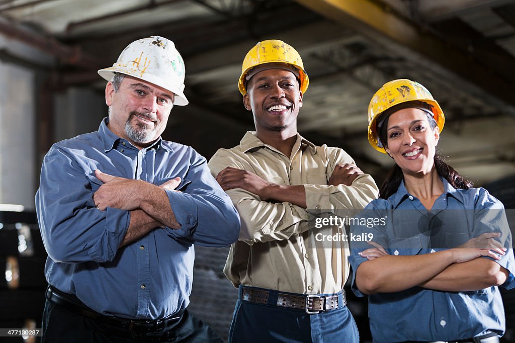 Group of multi-ethnic workers