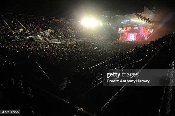 General view as Free The Children hosts their debut UK global youth empowerment event, We Day at Wembley Arena on March 7, 2014 in London, England.