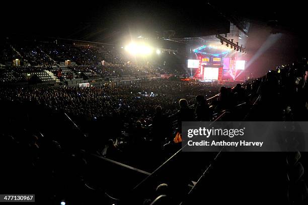 General view as Free The Children hosts their debut UK global youth empowerment event, We Day at Wembley Arena on March 7, 2014 in London, England.