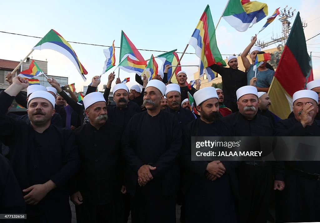 ISRAEL-SYRIA-CONFLICT-JIHADISTS-DRUZE-DEMO