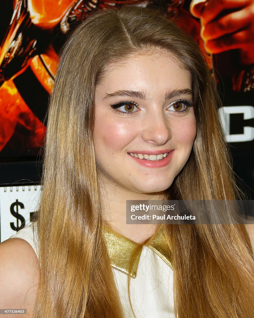 "The Hunger Games: Catching Fire" DVD Release And Autograph Signing With Willow Shields