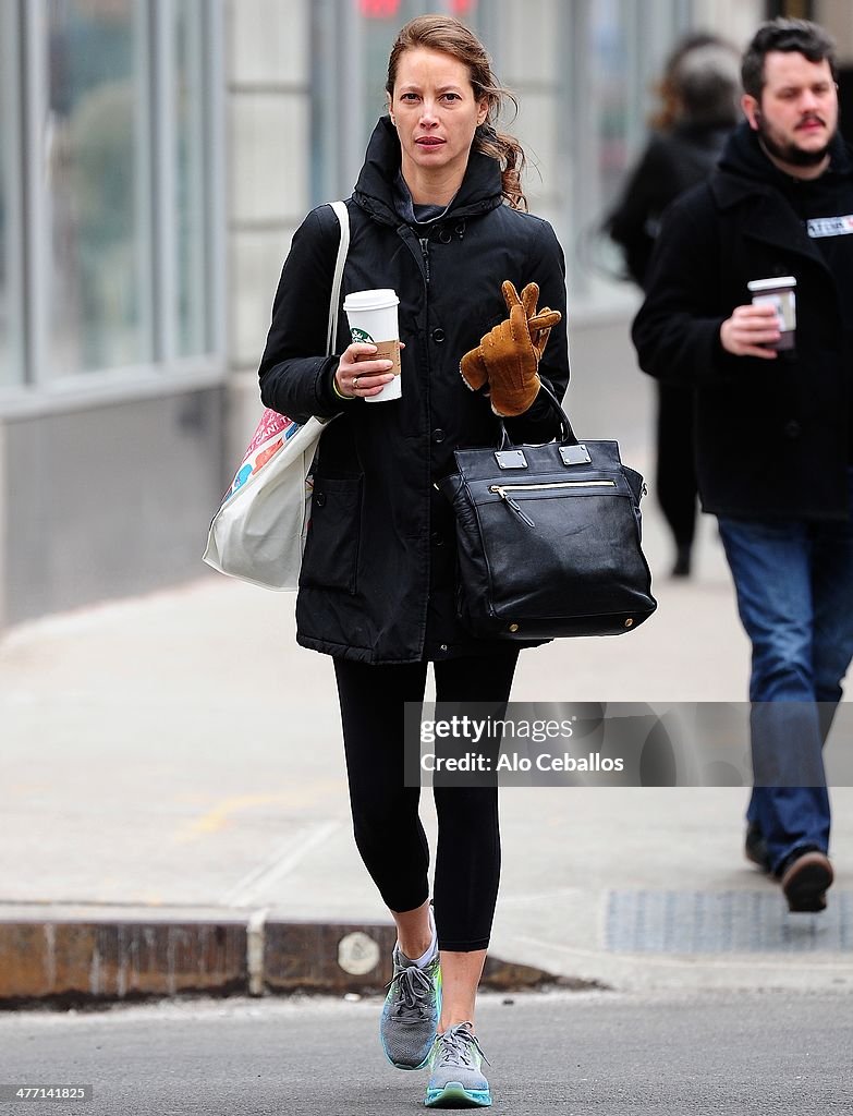 Celebrity Sightings In New York City - March 07, 2014