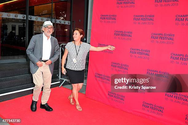 Vilmos Zsigmond arrives to the 'The Rose' Premiere during the 4th Champs Elysees Film Festival at Cinemas Publicis on June 14, 2015 in Paris, France.