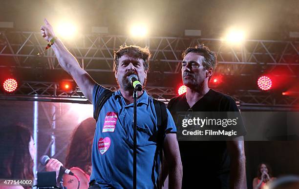 Zach Galifianakis and actor Jon Hamm perform onstage at the Comedy Theatre during Day 3 of the 2015 Bonnaroo Music And Arts Festival on June 13, 2015...