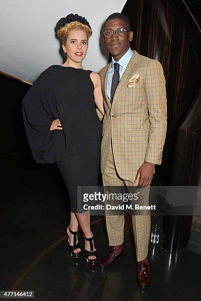 Paloma Faith and Labrinth attend a cocktail reception celebrating the Tom Ford Spring/Summer 2016 collection during London Collections Men at the Tom...