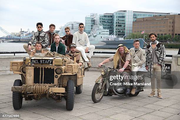 Jack Fox attends the Belstaff show during The London Collections Men SS16 at Old Billingsgate on June 14, 2015 in London, England.