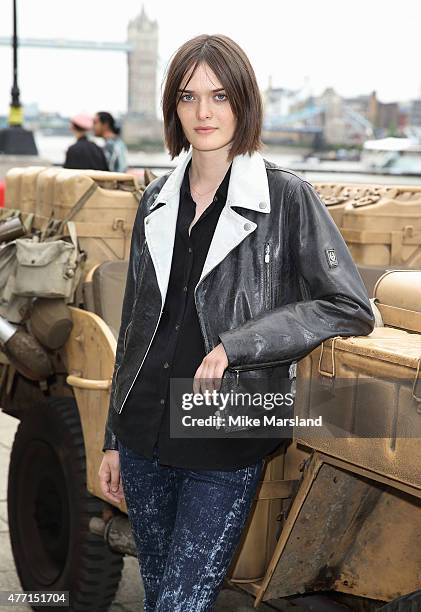 Sam Rollinson attends the Belstaff show during The London Collections Men SS16 at Old Billingsgate on June 14, 2015 in London, England.