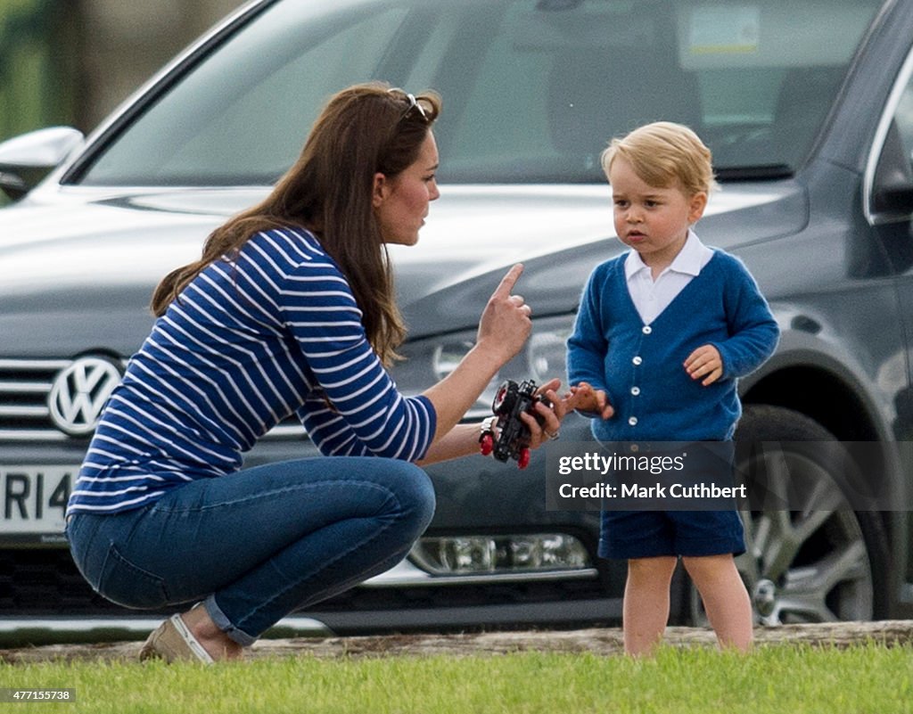 The Duke Of Cambridge And Prince Harry Play In Gigaset Charity Polo Match